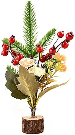 פרחים תלויים מיני עץ חג המולד קישוטי שולחן