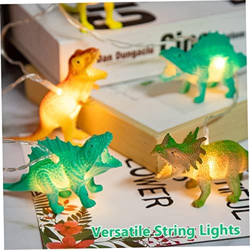 יאפות 10 אורות מיתרי דינוזאור LED, עיצוב חדר דינוזאור של 118 אינץ