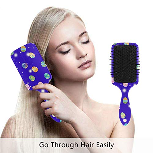 מברשת שיער של כרית אוויר של VIPSK, פסחא צבעוני פלסטיק, עיסוי טוב מתאים ומברשת שיער מתנתקת אנטי