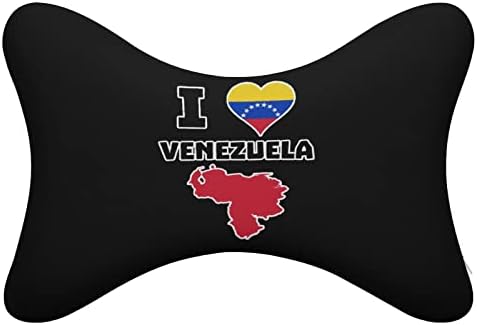 אני אוהבת כרית צוואר רכב רכה של וונצואלה כרית משענת ראש כרית מנוחה כרית כרית כרית 2 חבילה לנהיגה