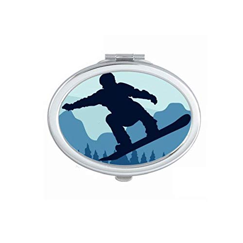 חורף ספורט דפוס סקי חליפת ומגפיים מראה נייד לקפל יד איפור כפול צד משקפיים