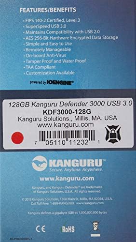 Kanguru KDF3000-128G Defender 3000 כונן הבזק