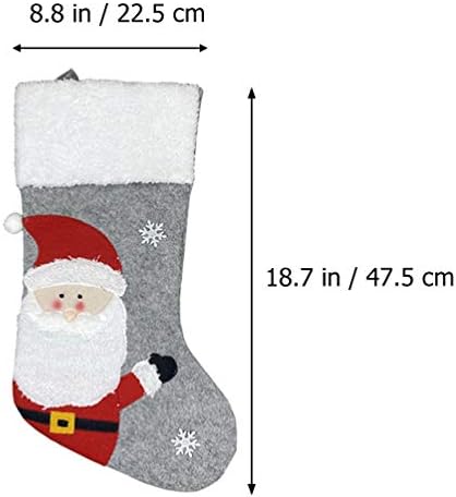 Nuobesty Chrismas גרבי גרב גרב חג המולד חג המולד עץ עץ תלייה תליונים סטנטה גרבי גרביים שקיות גרב