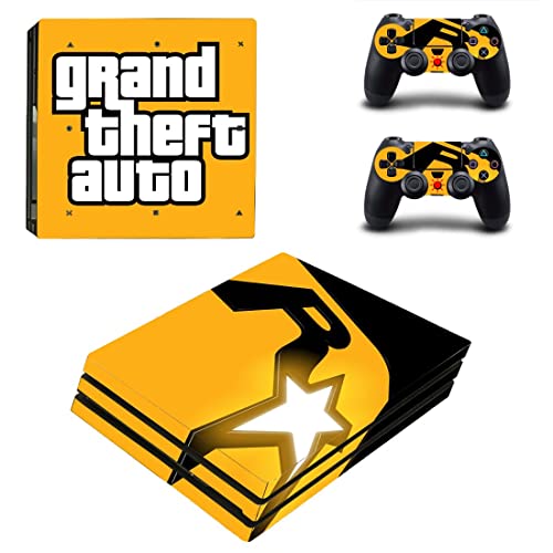 עבור PS4 רגיל - משחק Grand GTA גניבה ומדבקת עור Auto PS4 או PS5 לפלייסטיישן 4 או 5 קונסולה ובקרים מדבקות ויניל