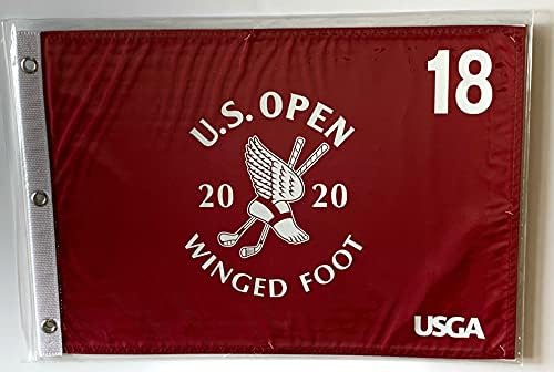 2020 ארה ב פתוח דגל מכונף רגל גולף אדום משי לוגו פין דגל חדש