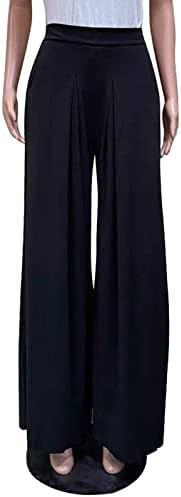 נשים חורף מכנסיים בתוספת גודל מזדמן 3 זורמת מכנסיים לנשים מקרית גבוהה מותן רחב רגל פאלאצו מכנסיים מכנסיים