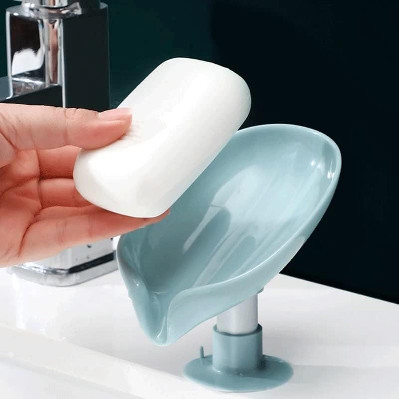 צורת עלה דואבו קופסת סבון קופסת סבון קופסת סבון קופסת אמבטיה מקלחת Soapholder Sponge StoragePlies אמבטיה גדג
