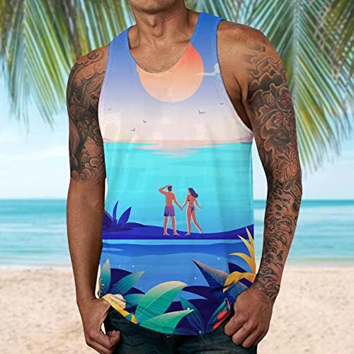 קיץ לשחות חולצות לגברים גברים אופנה אביב קיץ מזדמן ללא שרוולים או צוואר מודפס גברים גבוה שרוול ארוך