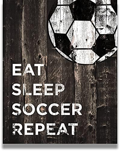 Govivo Eat Sleep Soccer Soccer Decor Decor - Depor Sport