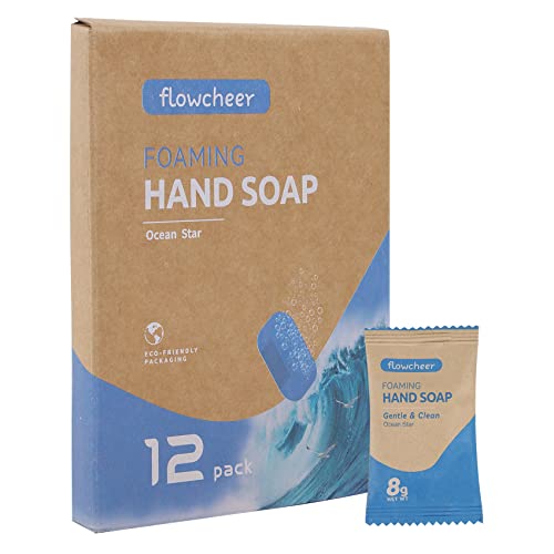 מילוי טבליות סבון ידיים מקציף-12 חבילות מייצרות 96 אונקיות-כוכב הים מילוי סבון לשטיפת ידיים טבליות