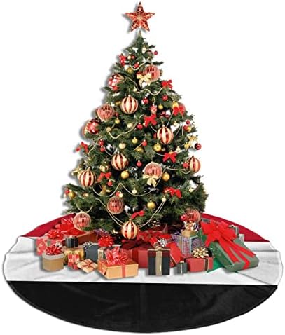 חצאית עץ חג המולד, מחצלת דגל סורי בגודל 30-48 אינץ 'לקישוטים לחג המולד קישוטים למסיבות חג