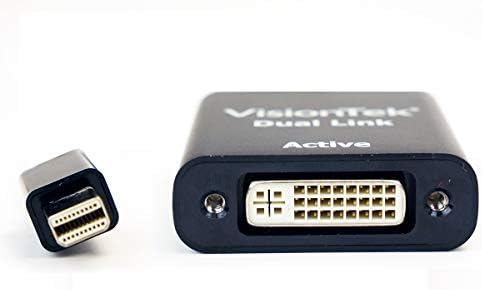 VisionTek Mini Displayport לקישור כפול DVI -D מתאם פעיל - 900640
