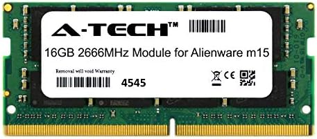 מודול A-Tech 16 ג'יגה-בייט עבור Alienware M15 מחשב נייד ומחברת תואם DDR4 2666MHz זיכרון זיכרון