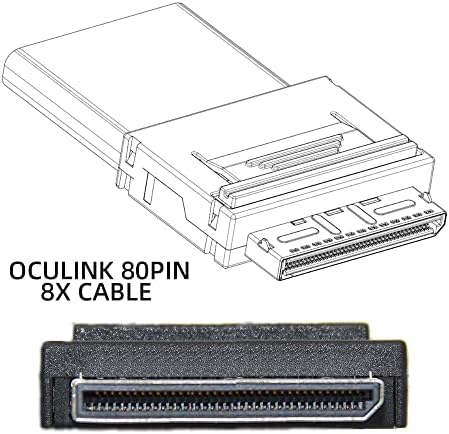 NFHK Oculink PCIE PCI-express SFF-8611 8X 8 נתיב עד SFF-8611 OCULINK 4X SSD נתונים כבל פעיל 50 סמ