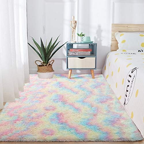 ג'ונובו 4 x 5.9ft שטיחים אזור קשת רך ושטיח משושה רך במיוחד לילדים משתלות חדר חדר תינוקות עיצוב בית