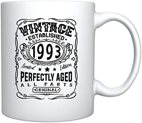 בציר הוקם 1993 30 בצורה מושלמת בני קרמיקה קפה ספל 30 יום הולדת בשבילו שלה מלוכלך שלושים