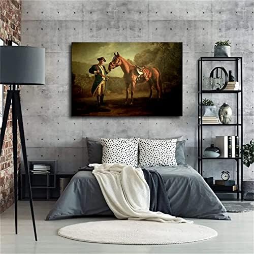 נפוליאון טוני סופרן ופאי-או-שלי סוס ציור פוסטר הסופרנוס מירוץ בד הדפסת קיר אמנות דקור
