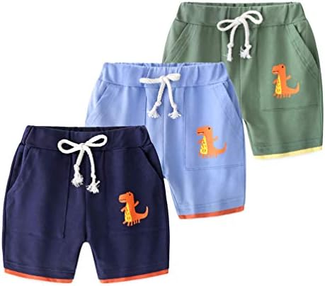 פעוטות פעוטות תינוקות בנים קיץ מכנסיים כותנה מכנסי ספורט מזדמנים ילדים מותניים אלסטיים מכנסיים קצרים