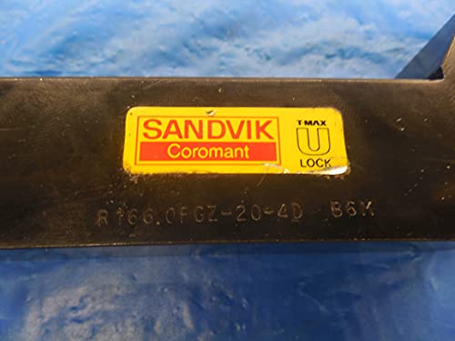 Sandvik R166.0FGZ-20-4D מחזיק מחזה מפנה מחזיק 1.25 SHANK SHANK B6M U LOCK