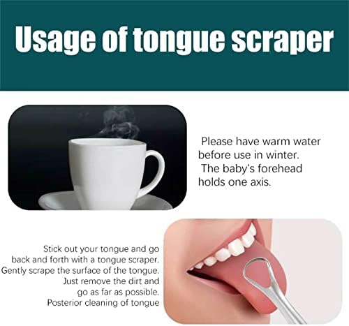 שניות כדי לרענן רע כדי מגרד נשימת נשימת פלדת לשון לשון מגרד לשון נירוסטה מתכת כמה מנקה לקבל שלך