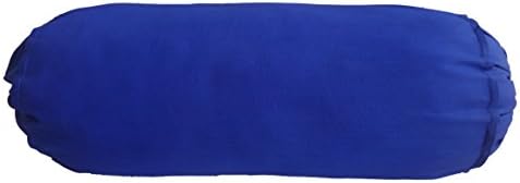כרית ציפוי זעפרן מיטה דקורטיבית מיטה עגולה מכסה כרית עגולה 7 קוטר x 24 כיסוי נשלף כחול ארוך