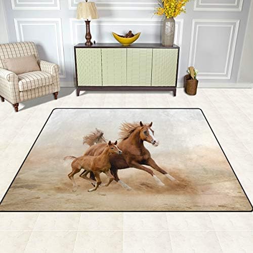 סוס שטיחי שטיחים של נגר עליון ריצה עם שטיחי משתלות בילדים מחצלת רצפה לילדים משחקים בחדר סלון חדר שינה 7 'x