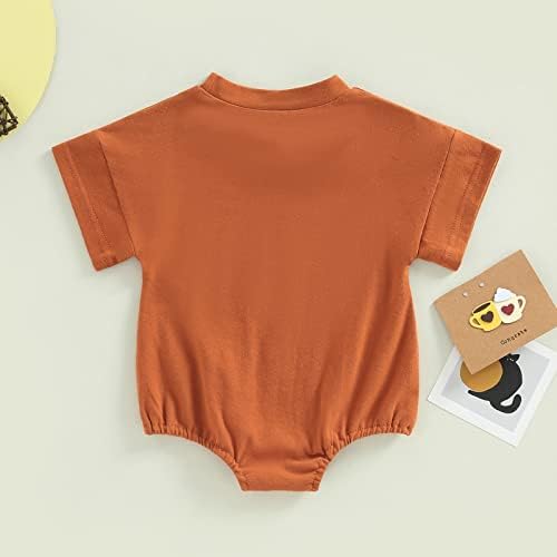 תינוקת תינוקת תינוקת תלבושת קיץ מכתב טיס חולצה רומפר גדול בועה שרוול קצר