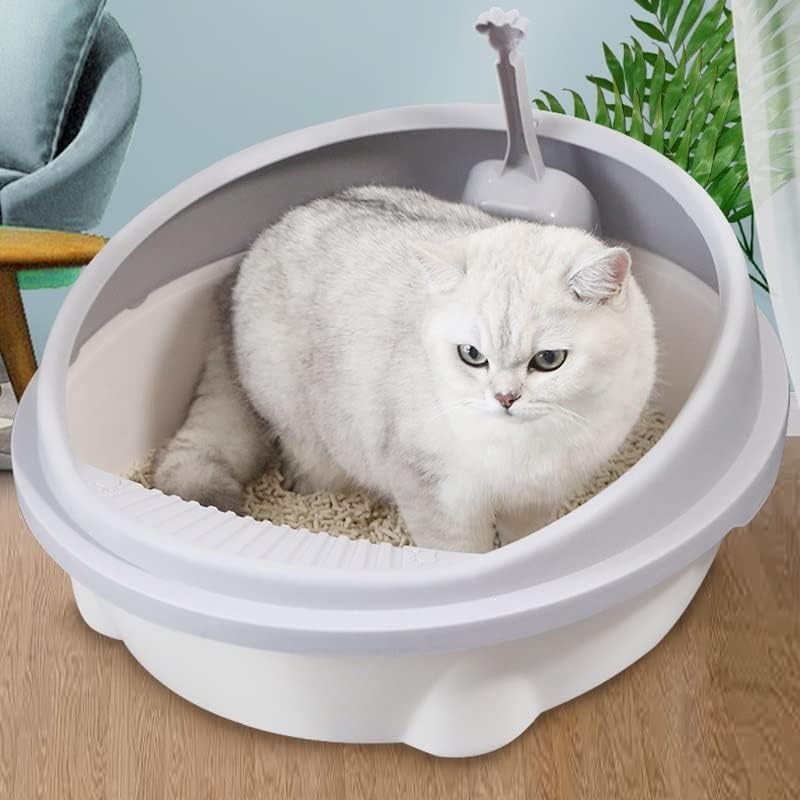 חצי סגור המלטת חול תיבת סקופ אנטי להתיז נייד גדול פתוח חתולים סיר חלל גדול לחיות מחמד מוצרי אסלה
