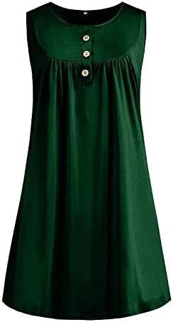 בגדי פרגיר לנשים 2023, שמלת מזדמנים אופנה לנשים צווארון V-צווארון ללא שרוולים חצאית חוף אפוד מוצקה