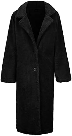 מעיל טרנץ 'של Foviguo, ז'קט יפה לנשים לנשים בליל מעילי דש חורף עם שרוולים עם כיסים עם כיסים