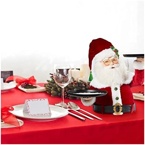קישוטי חג המולד של קישוטי חג המולד קישוטי שולחן חג המולד שרף סנטה שלג חטיף חטיף חטיפים לחטיפי מגש