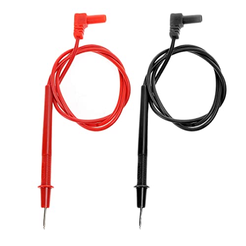 Yxq Plug Plug Multimeter בדיקת עט בדיקת כבל חיבור מקל כבל 2.6ft 1000V זוג אדום שחור לדיגיטלי Multimeter