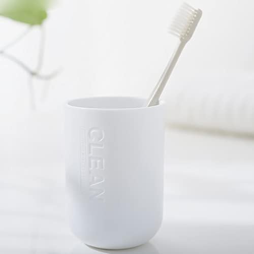 מברשת שיניים מחזיקי עבה חשמלי מברשת שיניים כוס אחסון ארגונית מחזיק עבור אמבטיה השיש - משחת שיניים, חוט, ראזו,