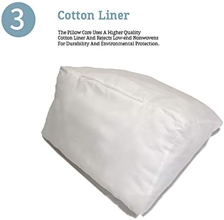 כרית משולש כותנה רכה יוקרתית כרית, כרית טריז על משענת גב מיקום תמיכה בכרית קריאה לספה ביתית