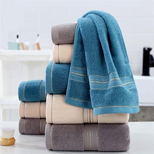 CSTZZ 3 חלקים מגבת כותנה מגבת רחצה גדולה מגבת אמבטיה לגברים מגבות יד ביתיות (צבע: C, גודל