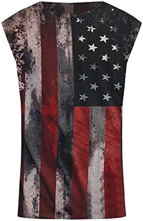 מיאשוי חולצת שרוול ארוך גברים בכושר רופף גופיות מקרית של גברים הדפסת דגל אמריקאי חולצות שרירים