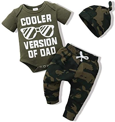 תינוק בגדי יילוד ילד תלבושת תינוק מכתב הדפסת רומפר ארוך מכנסיים סט כובע 3 מחשב פעוט להלביש