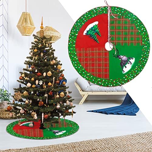 עץ חג המולד עץ מלאכותי מסיבת חג המולד חצאית חג המולד קישוט קטיפה עץ חג המולד קישוט עץ כרית רצפת עץ הביתה תינוקות