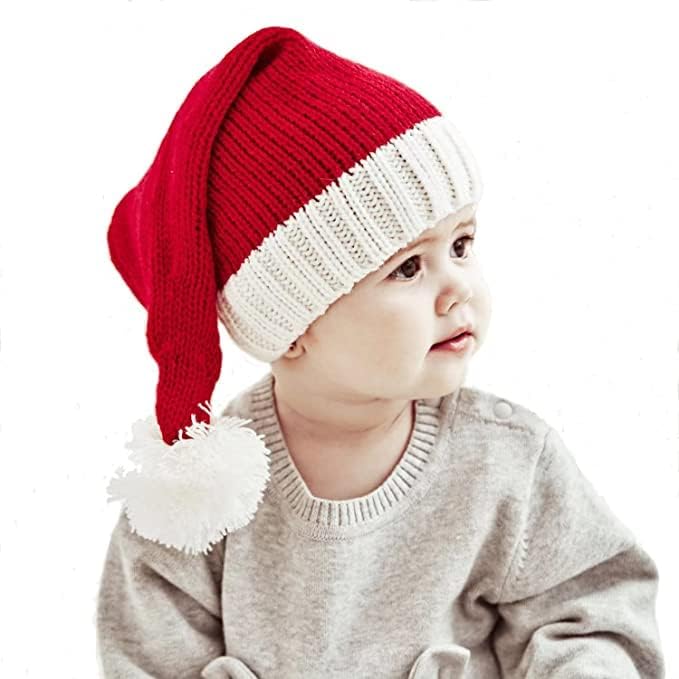 Eyigylyo חג המולד של סנטה סרוג כובע סרוג לילדים כובע חורף כובע חורף