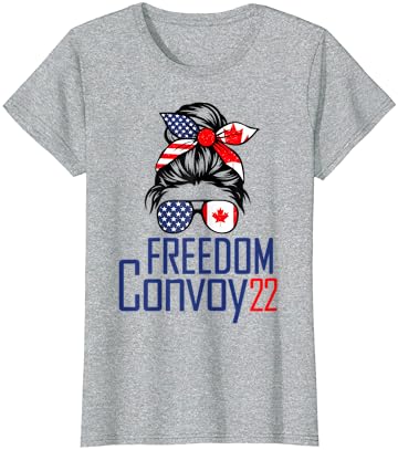 חופש שיירה 2022 תומך אני תמיכה קנדי נהגי משאיות חולצה