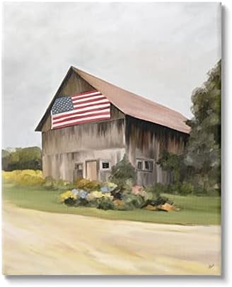 תעשיות סטופל אמריקאיות כפריות ביתי כפרי ציור דגל חווה, עיצוב מאת איימי הול