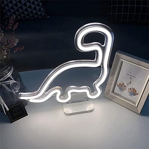 DVTEL דינוזאור שלטי ניאון בצורת דינוזאור, USB LED Neon Night Light Light Light Cafe Cafe Light Decor Decor Labin