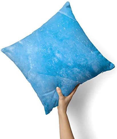 משטח קרח כחול IIROV - עיצוב בית דקורטיבי בהתאמה אישית מקורה או חיצוני לזרוק כיסוי כרית לספה, מיטה או