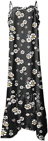 מיאשוי פסחא שמלות לנשים נשים קיץ שמלה גבוהה נמוך לפרוע מקסי שמלת ספגטי רצועת מודפס שמלת נשים המפלגה