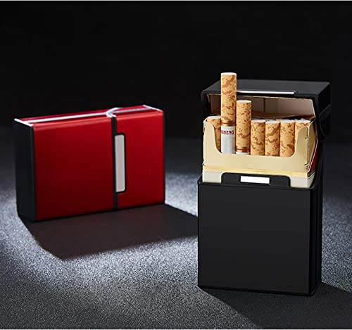 קופסא סיגריות אלומיניום מגנטי מתג 20 קיבולת 2 חבילה