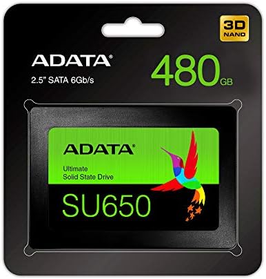 Adata SU650 480GB 3D-NAND 2.5 SATA III מהירות גבוהה קרא עד 520MB/S SSD פנימי