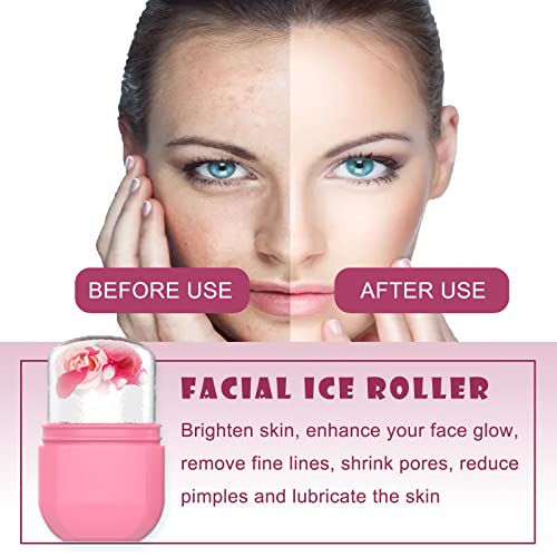 קרח פנים רולר, פנים קרח רולר עבור פנים ועין, צוואר, להדק & טון עור & דה-פאף עין, סיליקון קרח מקל פנים