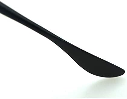 גוגרידה 4-חתיכה חמאת סכין 18/10 נירוסטה יוקרה מראה מלוטש שחור צבעוני כלי כסף סכום סכום