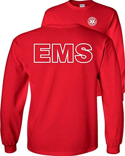 משחק הוגן EMS חולצת שרוול ארוך שירותי חירום שירותי חירום