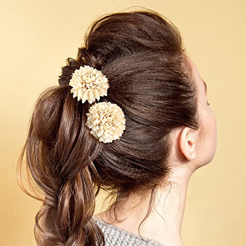 12 יחידות פרח כלה סיכות שיער פרח קליפים שיער הכלה חתונת שיער אביזרי השושבינות שיער חתיכה בצורת סיכות לחתונה לנשף